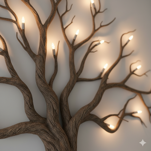 Detalle cercano de ramas