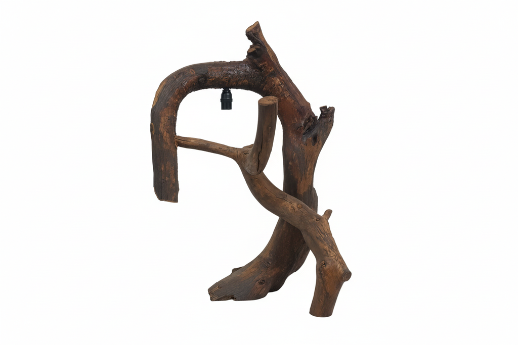 Lámpara de raíz de pino "Arco"