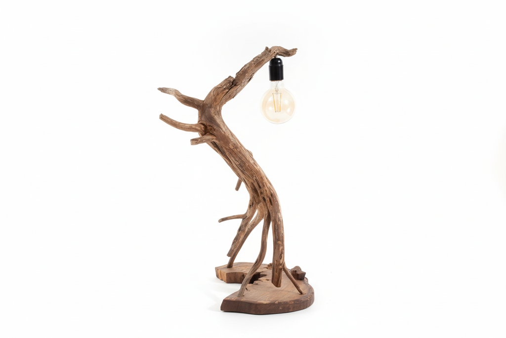 Lámpara de Rasca con base de nogal - Vista 3
